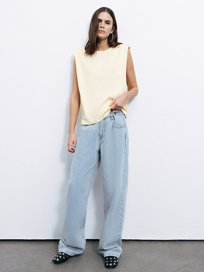 Nocturne Vatkalı Basic Tişört