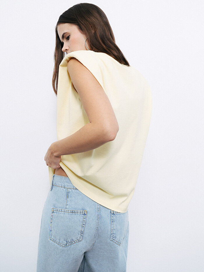 Nocturne Vatkalı Basic Tişört