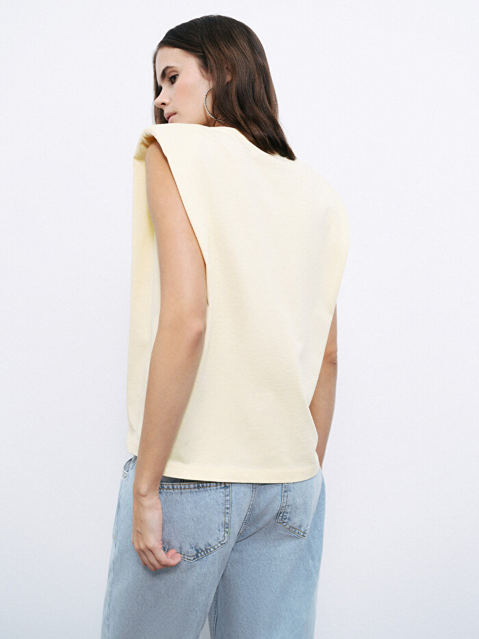 Nocturne Vatkalı Basic Tişört