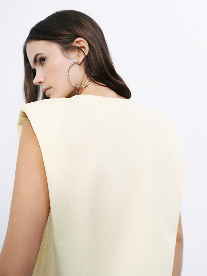 Nocturne Vatkalı Basic Tişört