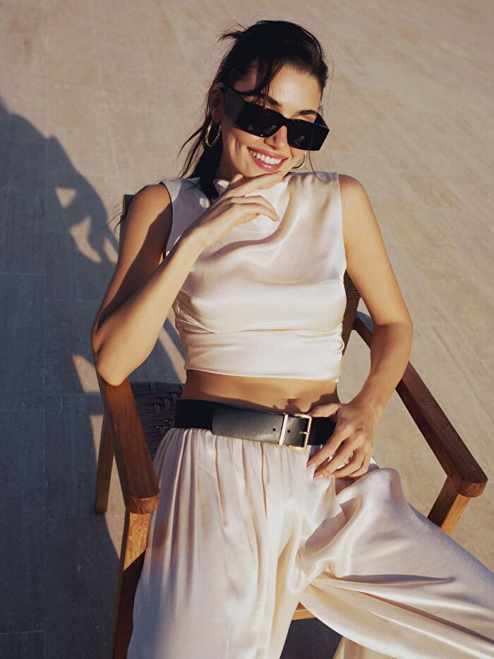 Nocturne Degaje Dekolte Tasarımlı Bluz