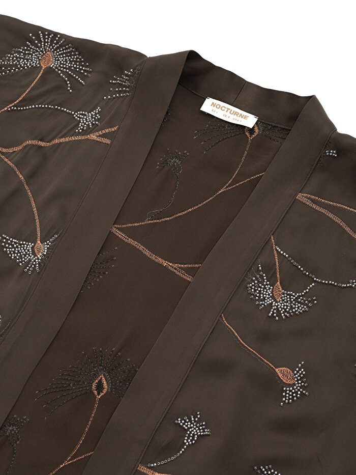 Nocturne Boncuk İşlemeli Kimono