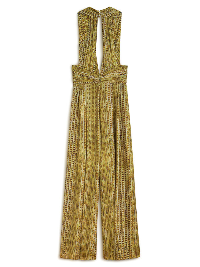 Nocturne Gold ve Taş Aksesuarlı Tulum