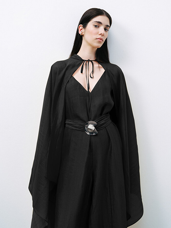 Nocturne Metal Aksesuarlı Tulum