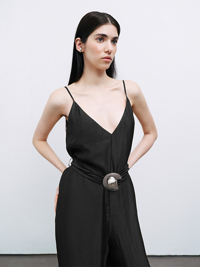 Nocturne Metal Aksesuarlı Tulum