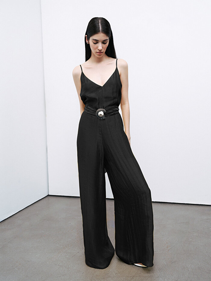 Nocturne Metal Aksesuarlı Tulum