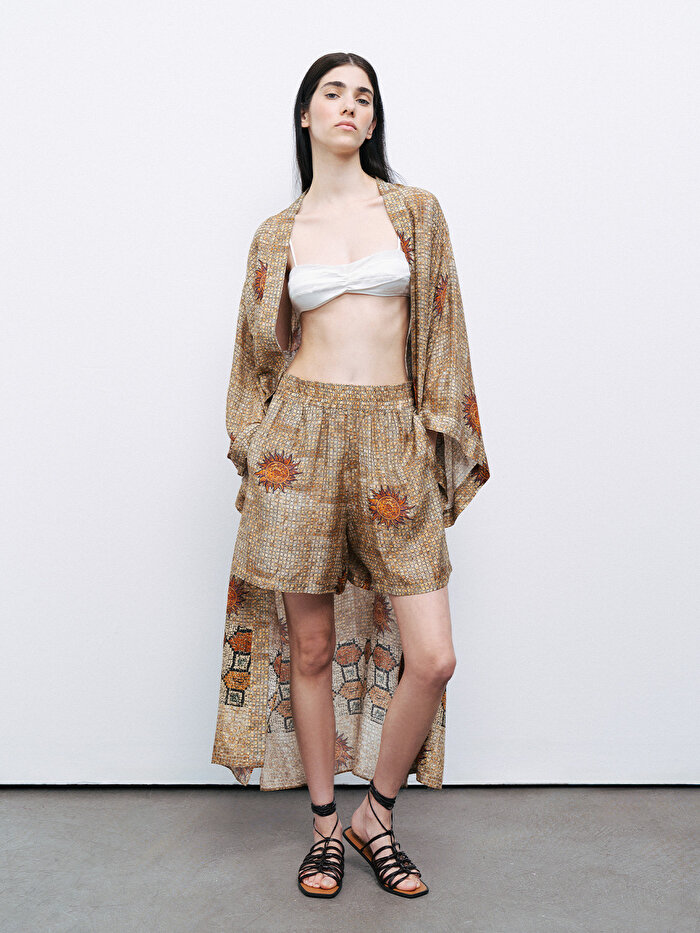 Nocturne Desenli Mini Şort