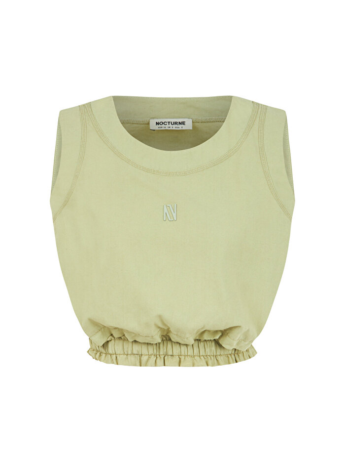 Nocturne Baskı Detaylı Crop Top