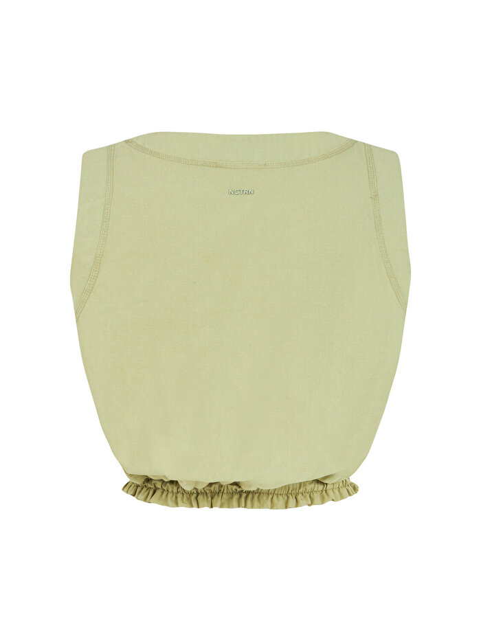 Nocturne Baskı Detaylı Crop Top