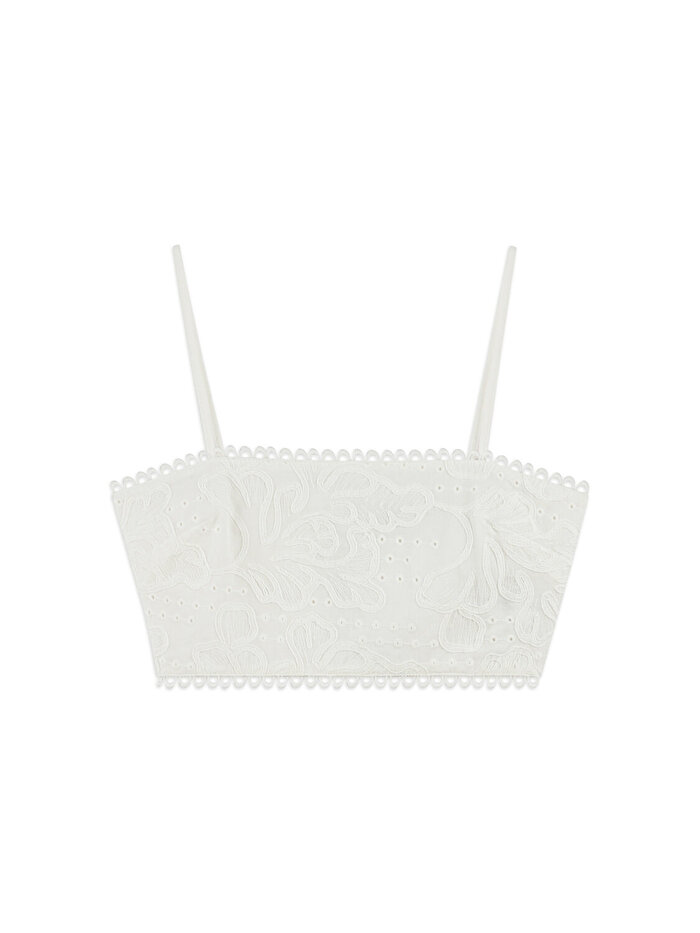 Nocturne Brodeli Crop Top