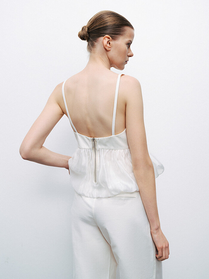 Nocturne Kemer Askı Detaylı Bluz