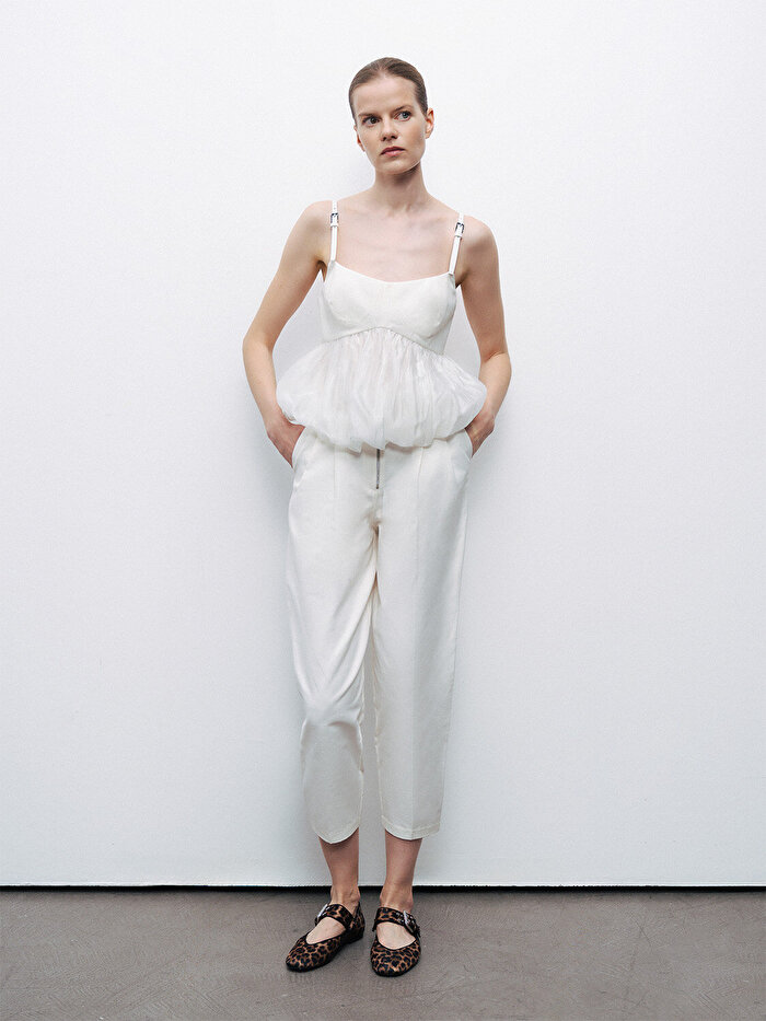 Nocturne Kemer Askı Detaylı Bluz