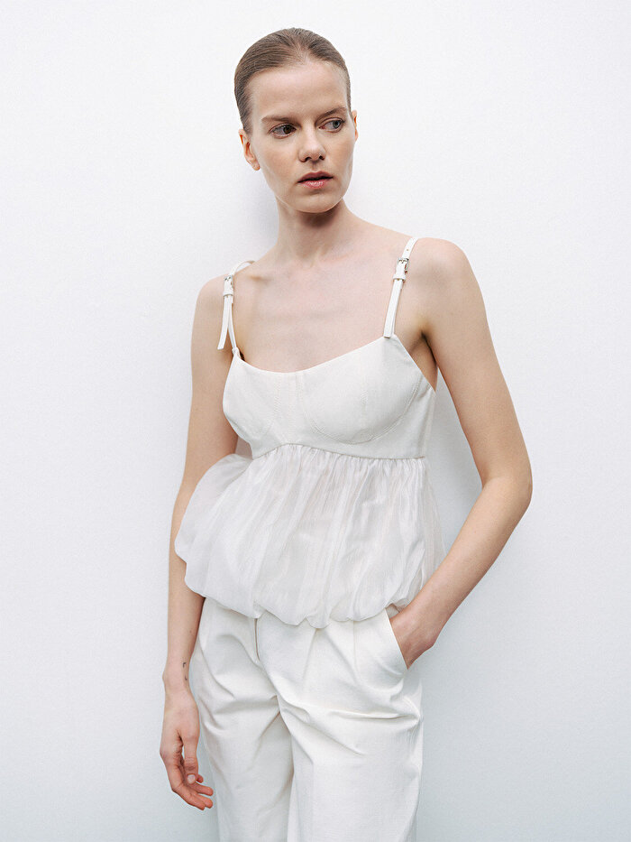 Nocturne Kemer Askı Detaylı Bluz