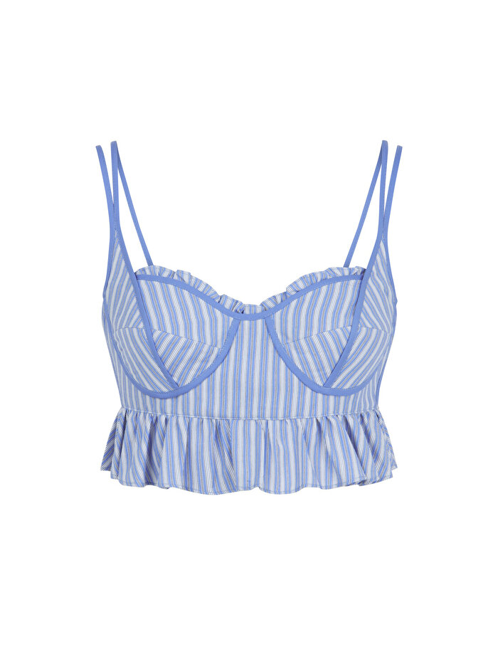 Nocturne Fırfırlı Crop Top