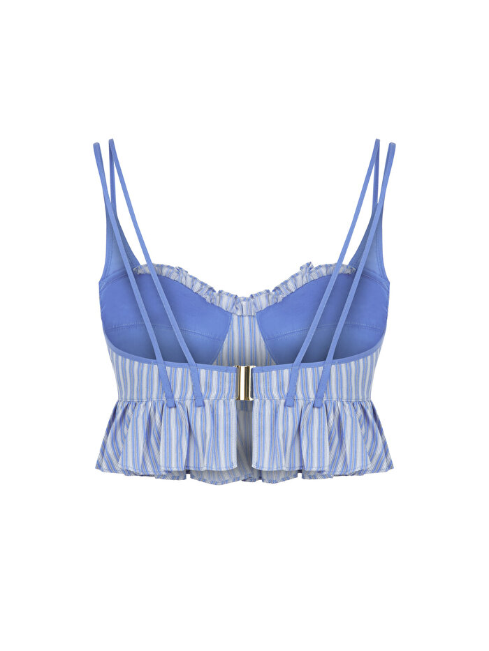 Nocturne Fırfırlı Crop Top