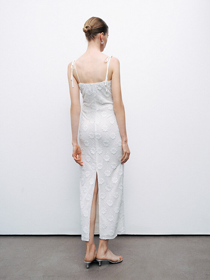 Nocturne Taşlı Brodeli Elbise