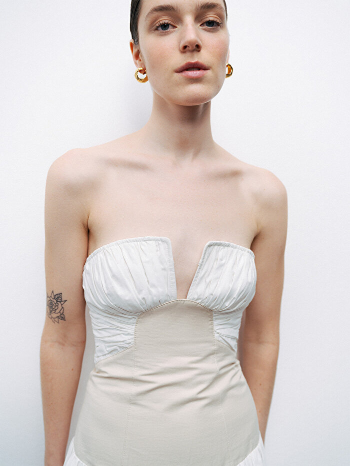 Nocturne Straplez Mini Elbise