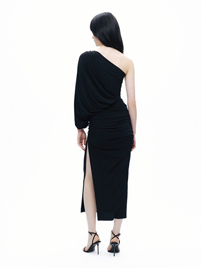 Nocturne Drape Detaylı Maxi Elbise