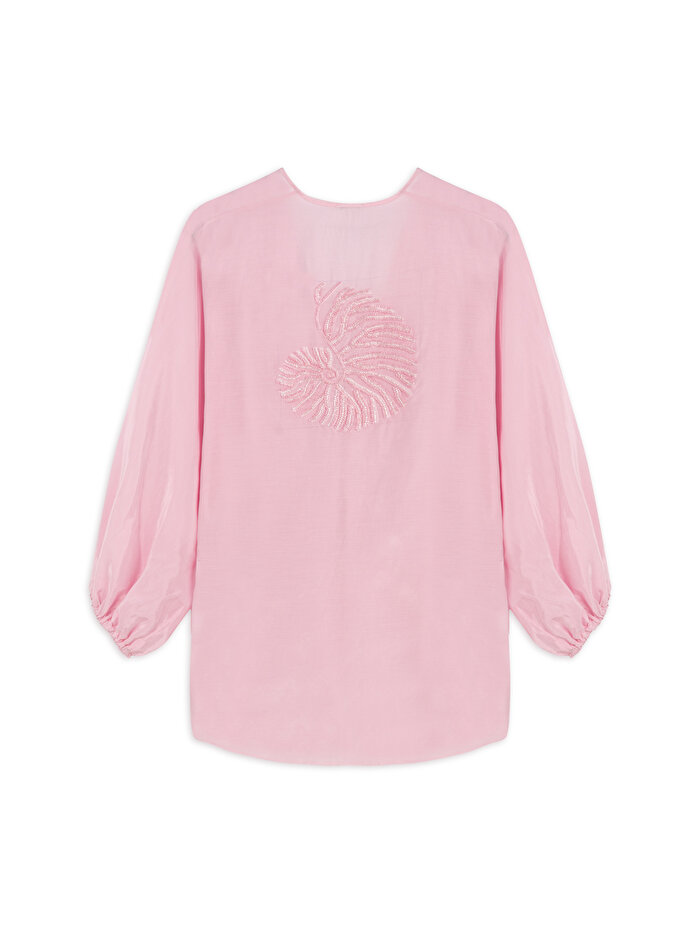 Nocturne Boncuk İşlemeli Gömlek