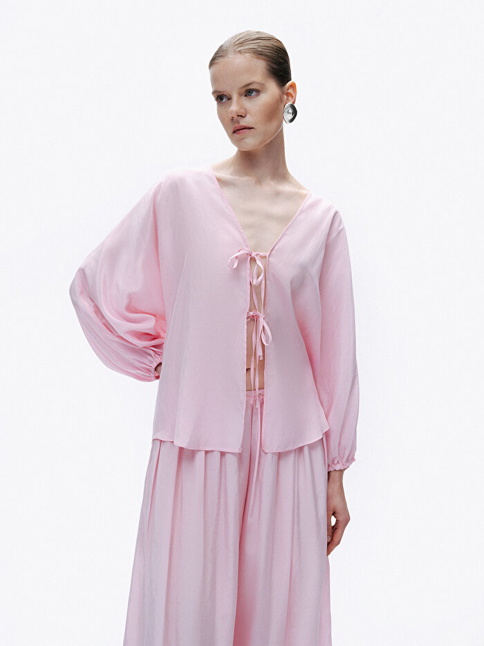 Nocturne Boncuk İşlemeli Gömlek