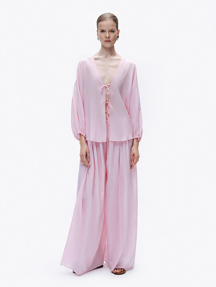 Nocturne Boncuk İşlemeli Gömlek