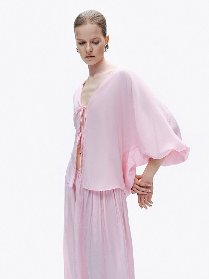 Nocturne Boncuk İşlemeli Gömlek