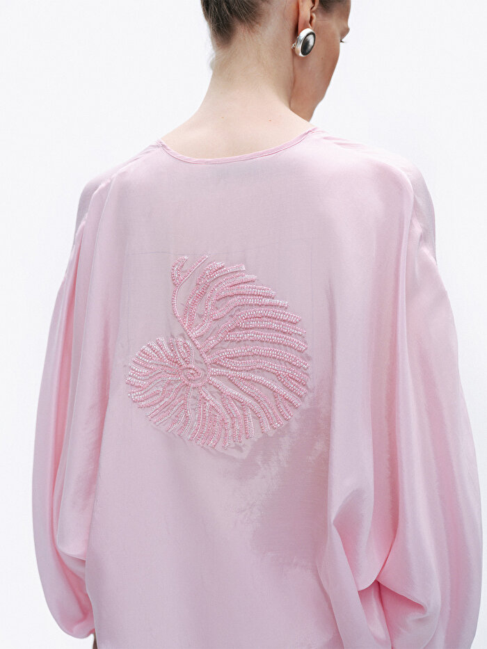 Nocturne Boncuk İşlemeli Gömlek