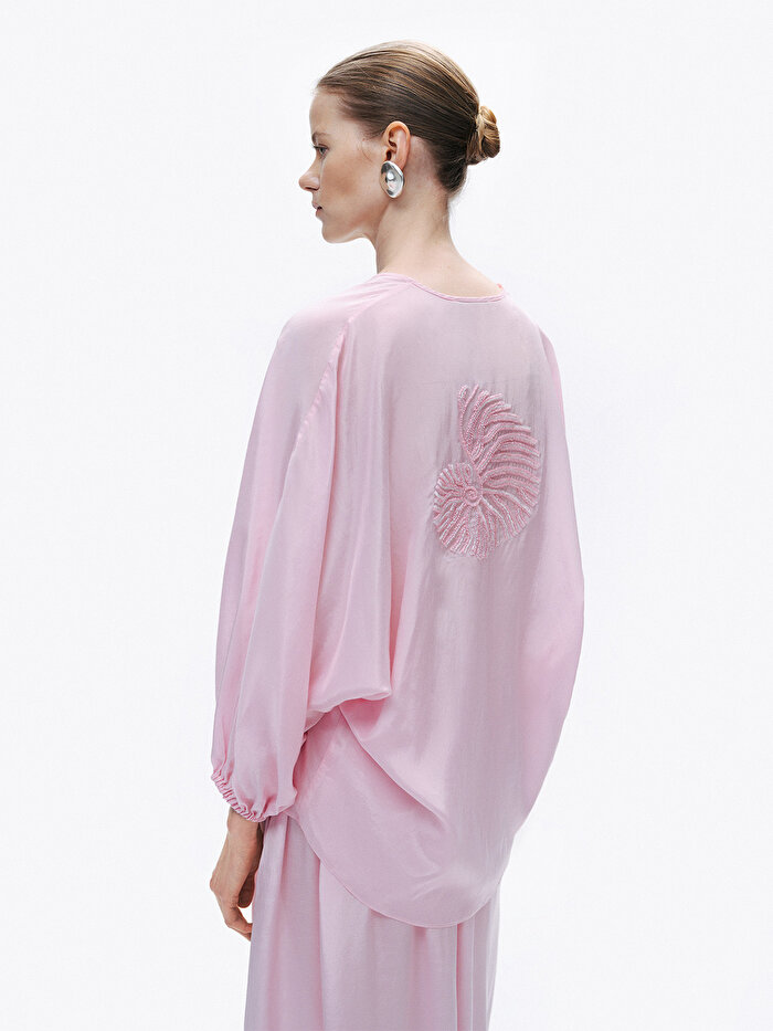 Nocturne Boncuk İşlemeli Gömlek