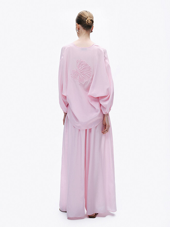 Nocturne Boncuk İşlemeli Gömlek