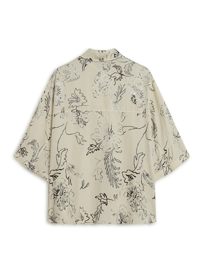 Nocturne Dökümlü Desenli Gömlek