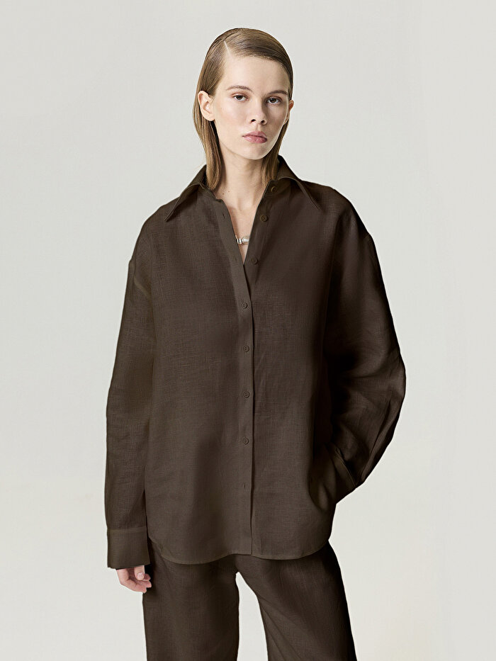 Nocturne Keten Gömlek