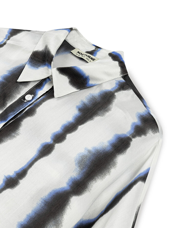 Nocturne Batik Desenli Dökümlü Gömlek