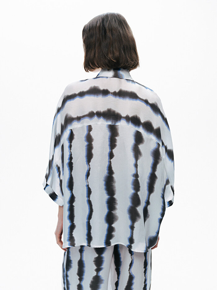 Nocturne Batik Desenli Dökümlü Gömlek