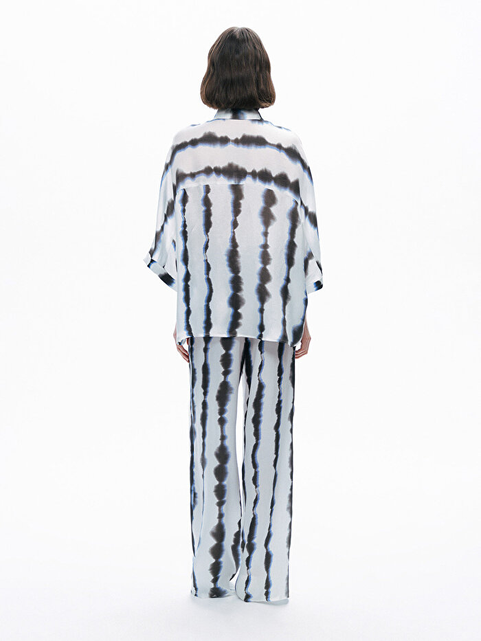 Nocturne Batik Desenli Dökümlü Gömlek