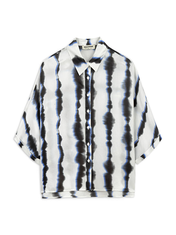 Nocturne Batik Desenli Dökümlü Gömlek