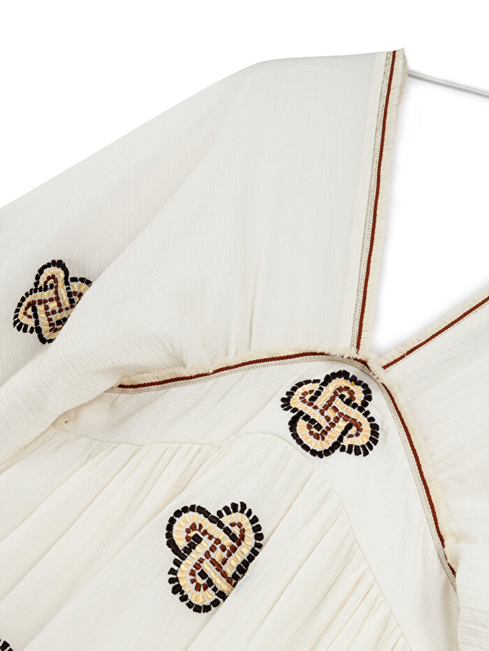 Nocturne Nakış Detaylı Maxi Elbise