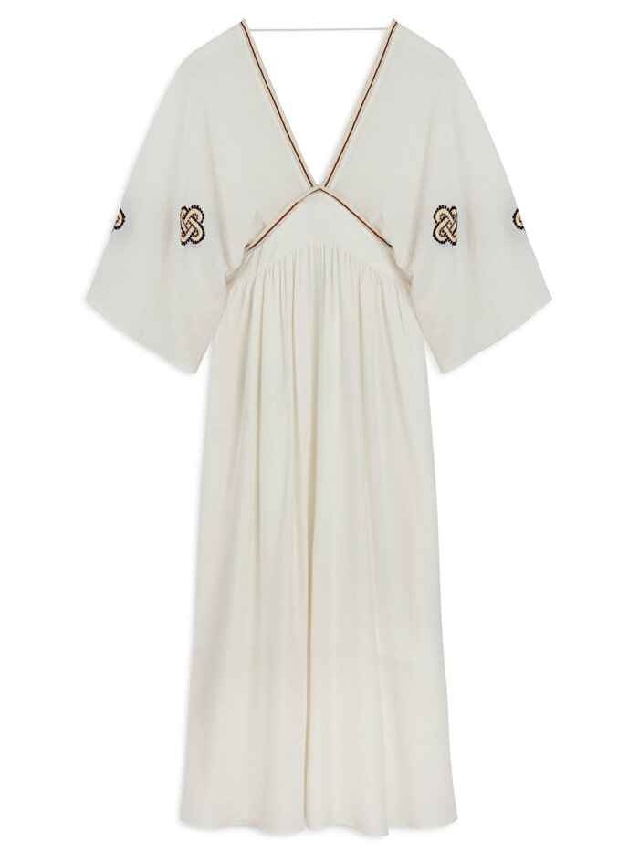 Nocturne Nakış Detaylı Maxi Elbise