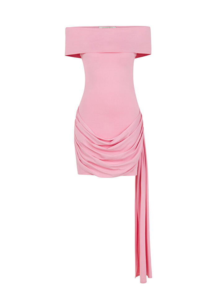 Nocturne Açık Omuzlu Mini Elbise