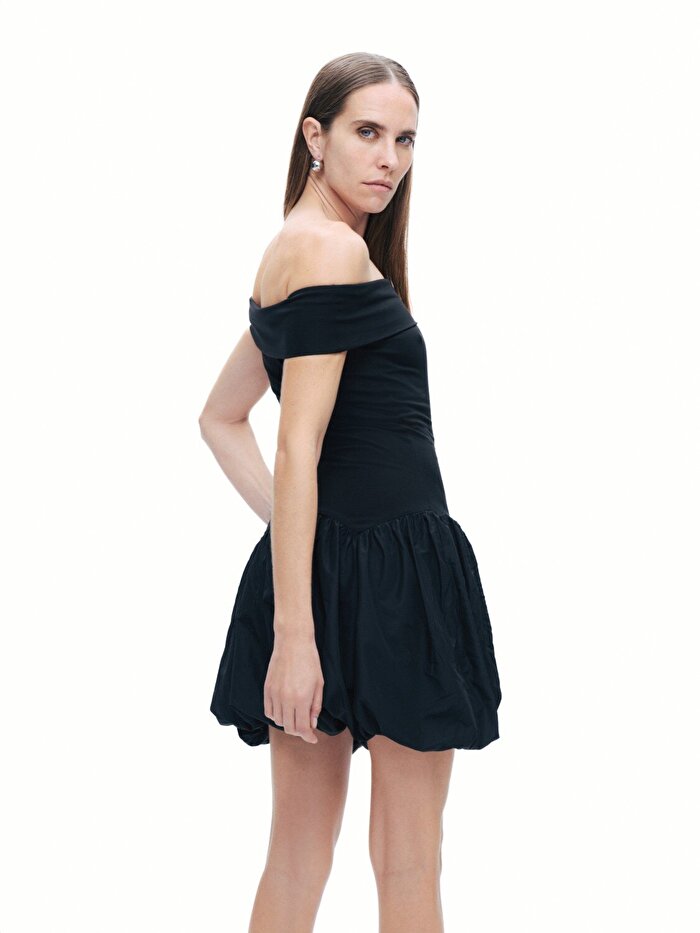 Nocturne Açık Omuzlu Mini Elbise