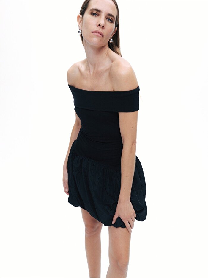 Nocturne Açık Omuzlu Mini Elbise