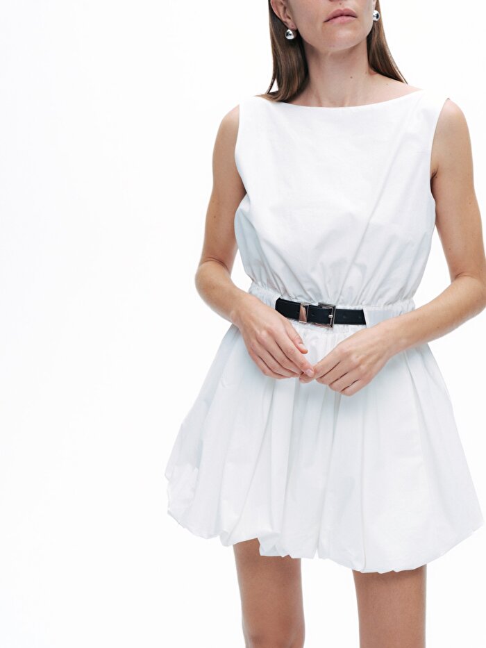 Nocturne Balon Etekli Mini Elbise