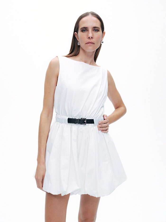 Nocturne Balon Etekli Mini Elbise