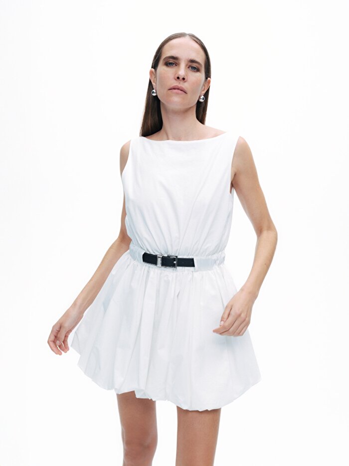 Nocturne Balon Etekli Mini Elbise