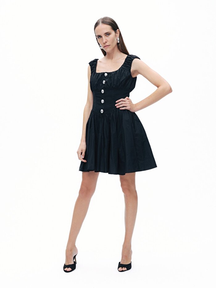 Nocturne Korse Görünümlü Mini Elbise