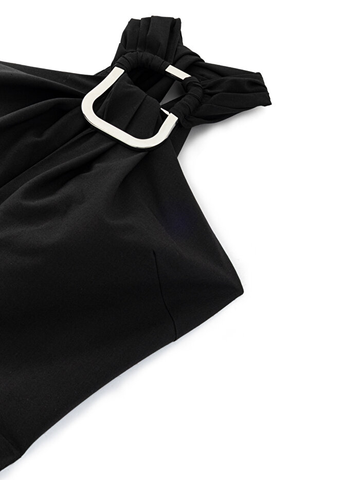 Nocturne Boyundan Bağlamalı Midi Elbise