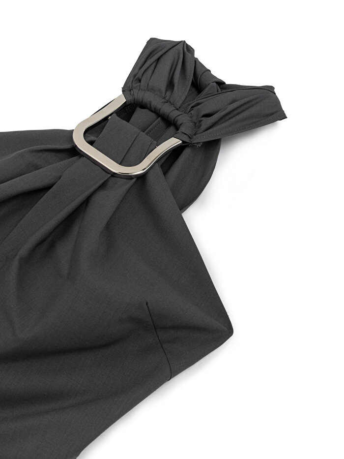 Nocturne Boyundan Bağlamalı Midi Elbise