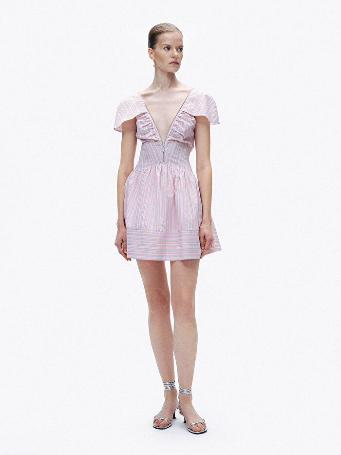 Nocturne Fermuar Detaylı Mini Elbise