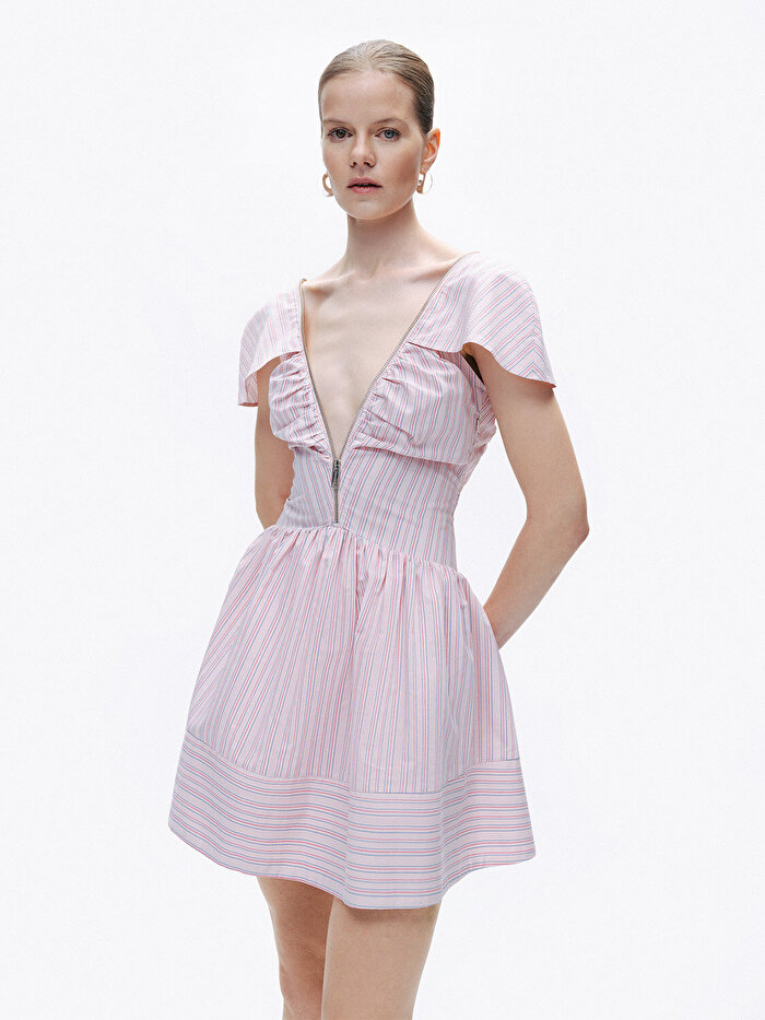 Nocturne Fermuar Detaylı Mini Elbise