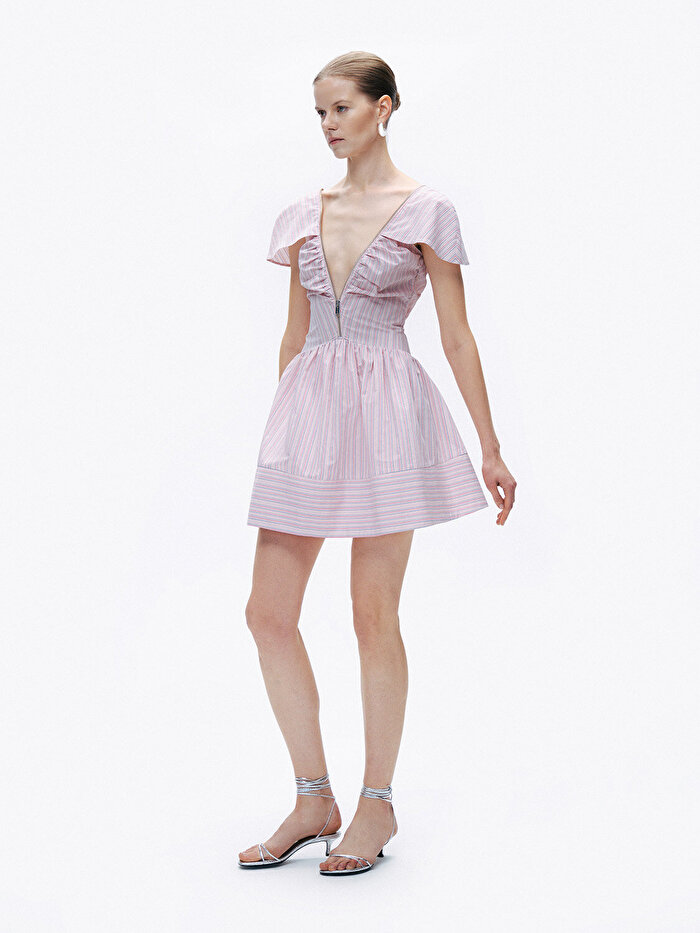 Nocturne Fermuar Detaylı Mini Elbise