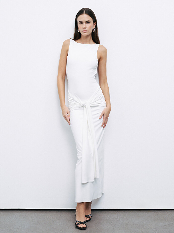 Nocturne Sırt Dekolteli Maxi Elbise